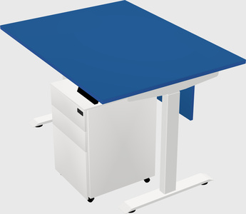 Single motor electric desk
