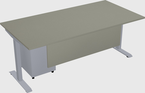 Single motor electric desk