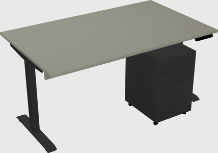 Single motor electric desk