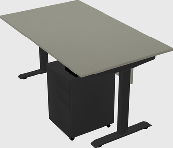 Single motor electric desk