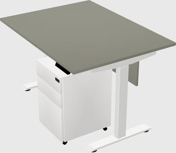 Single motor electric desk
