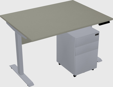 Single motor electric desk