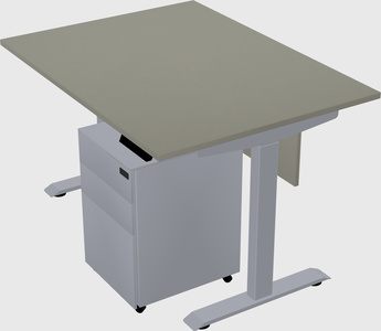 Single motor electric desk