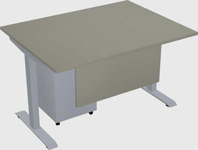 Single motor electric desk