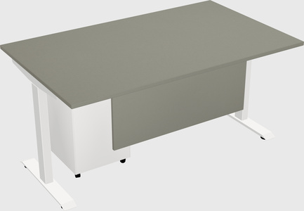 Single motor electric desk