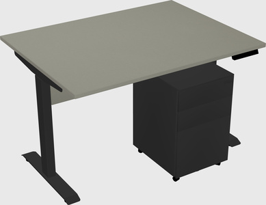 Single motor electric desk