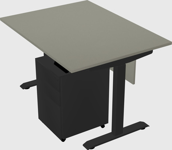 Single motor electric desk