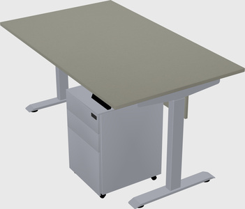 Single motor electric desk