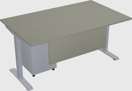 Single motor electric desk