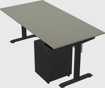Single motor electric desk