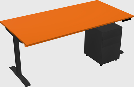 Single motor electric desk
