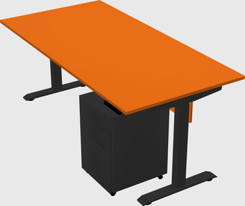 Single motor electric desk
