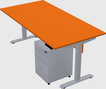 Single motor electric desk