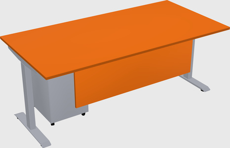 Single motor electric desk