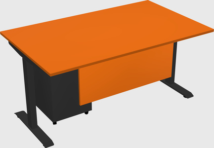 Single motor electric desk