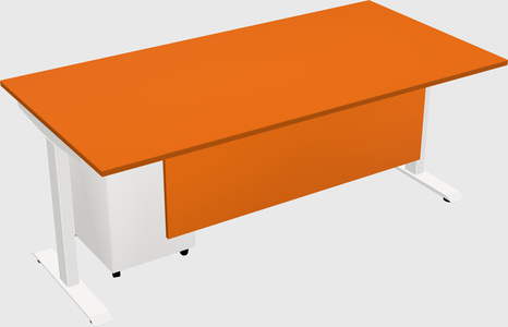 Single motor electric desk