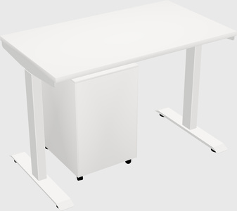 Single motor electric desk