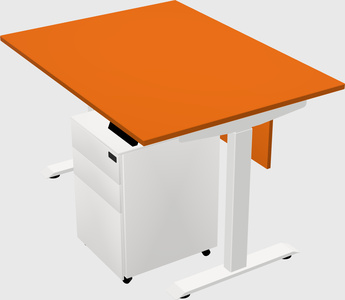Single motor electric desk