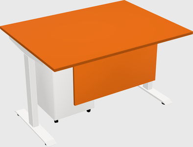 Single motor electric desk