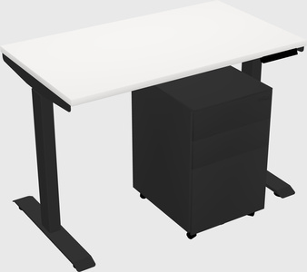 Single motor electric desk