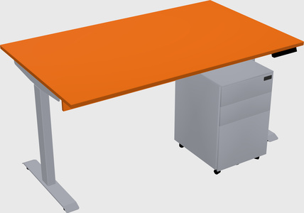 Single motor electric desk