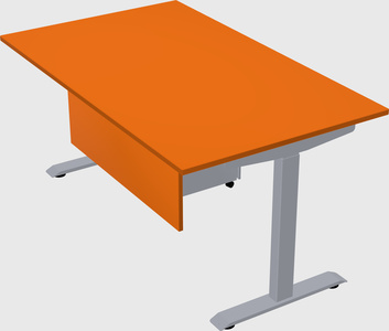 Single motor electric desk