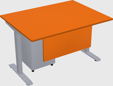 Single motor electric desk