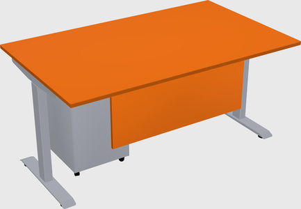 Single motor electric desk