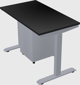 Single motor electric desk