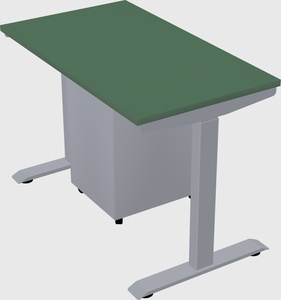Single motor electric desk