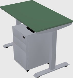 Single motor electric desk