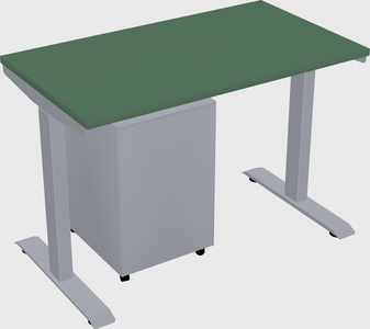 Single motor electric desk