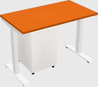 Single motor electric desk