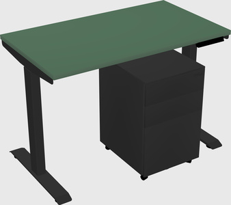 Single motor electric desk