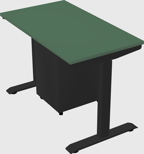 Single motor electric desk