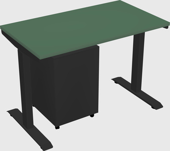 Single motor electric desk