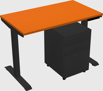 Single motor electric desk