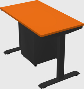 Single motor electric desk