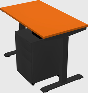 Single motor electric desk