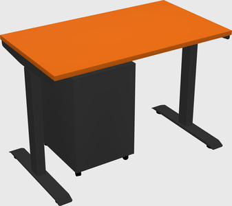 Single motor electric desk