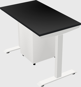 Single motor electric desk