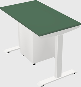 Single motor electric desk
