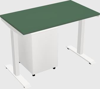 Single motor electric desk
