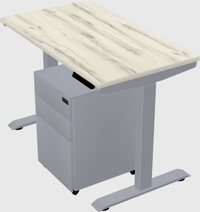 Single motor electric desk