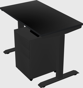 Single motor electric desk