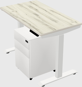 Single motor electric desk