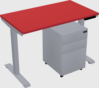 Single motor electric desk