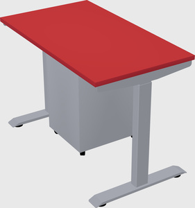 Single motor electric desk