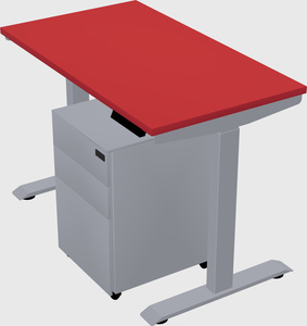 Single motor electric desk