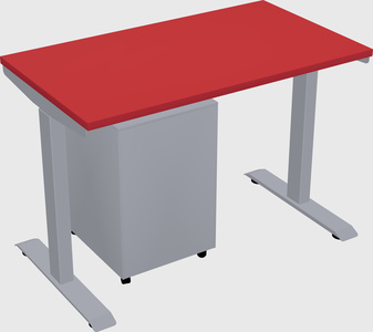Single motor electric desk